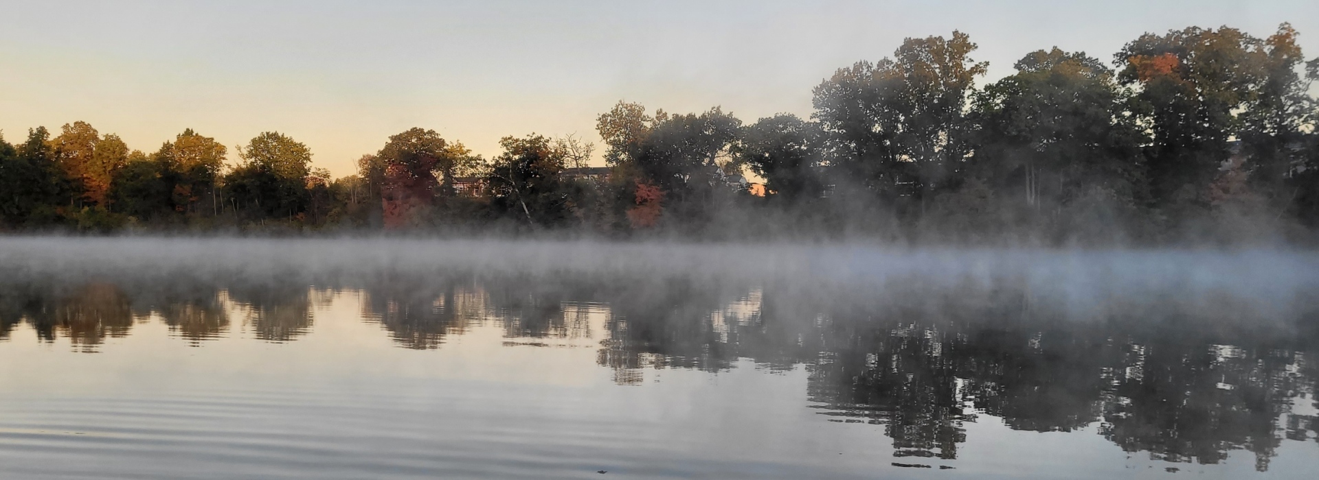 Armco Lake with fog